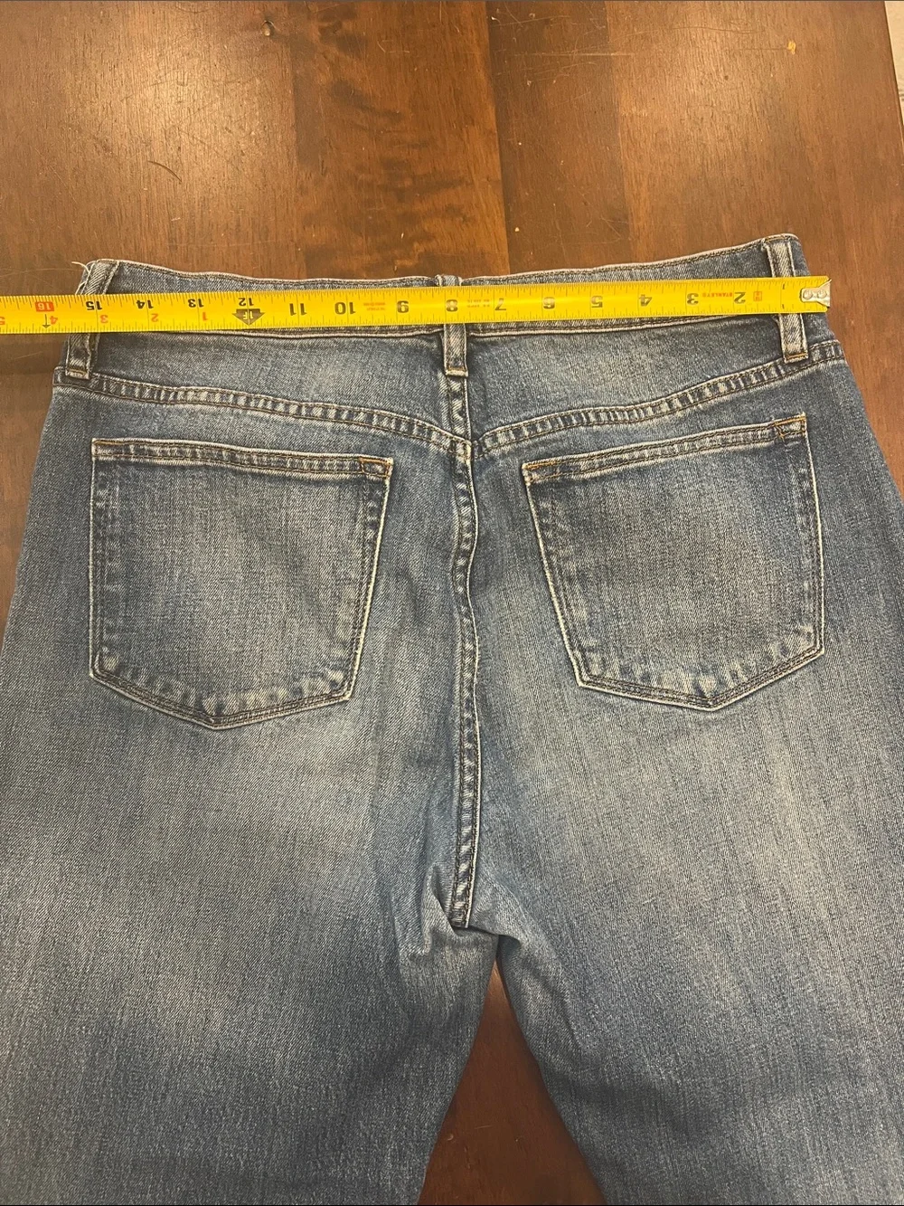 J. Crew Women's Cropped Distressed Blue Jeans